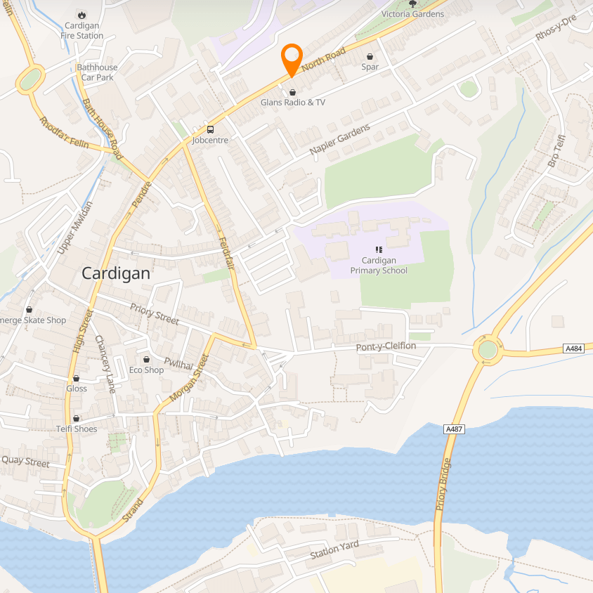 Map showing the location of Oojufink Mens Barbers
